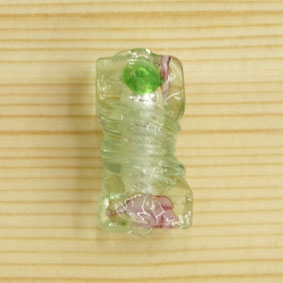 小花螺絲琉璃珠(綠)