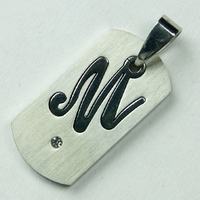 不鏽鋼字母吊牌M