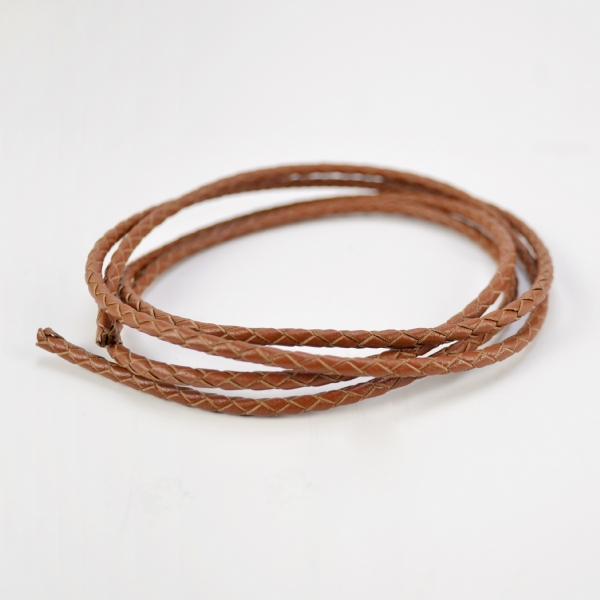 編織皮繩-棕咖