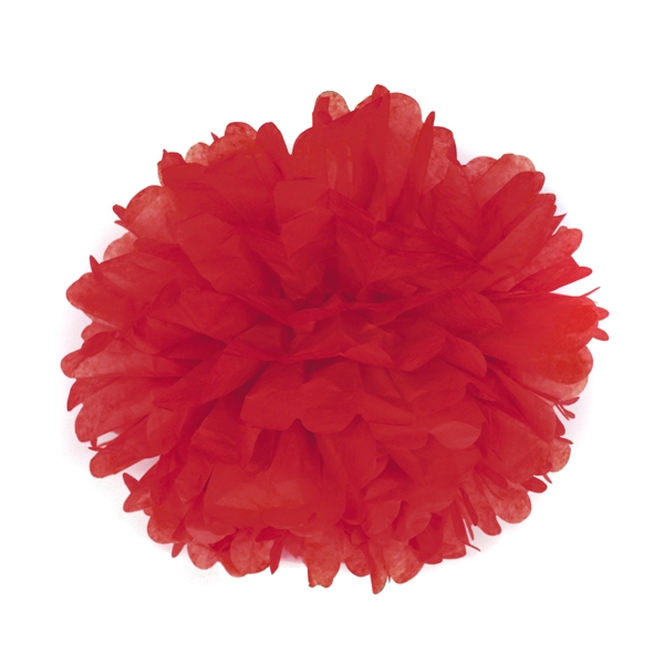 紙花球-大紅