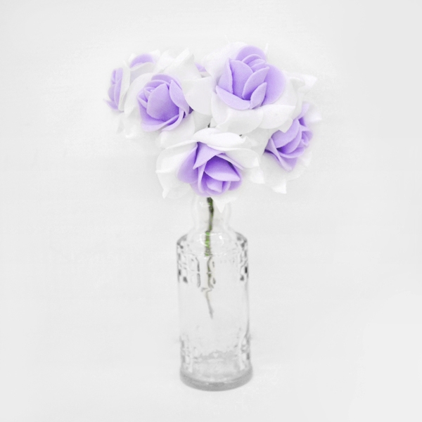 婚佈花-雙色玫瑰(紫)