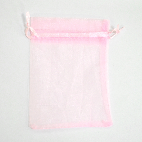 13x18素色紗袋-粉紅