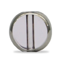 鍍銀圓餅珠-8mm