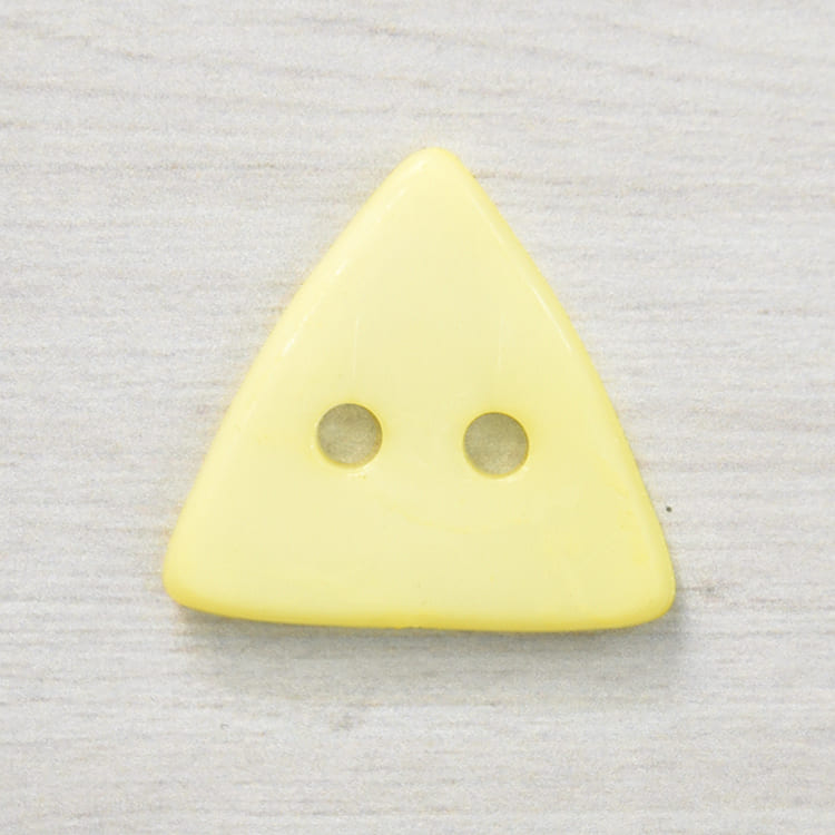 塑料鈕釦-三角形-黃