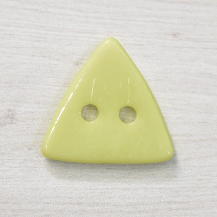 塑料鈕釦-三角形-綠