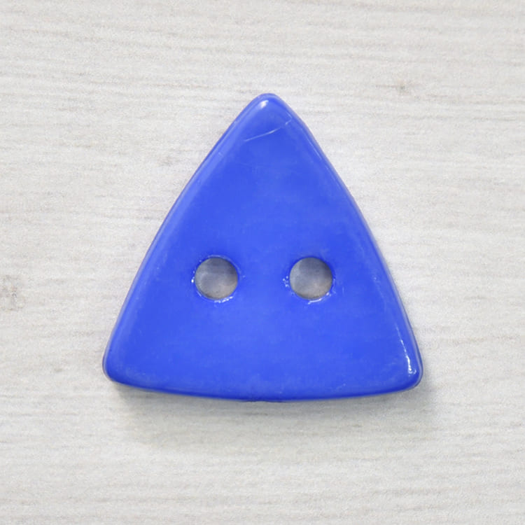 塑料鈕釦-三角形-深藍