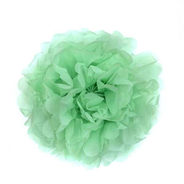紙花球-粉綠